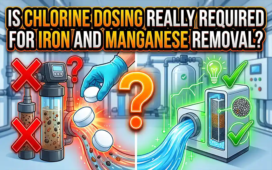 Is chlorine dosing really required for iron and manganese removal?
